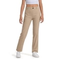 thumbnail image 1 of XDZJLR Pantalon Fille Robe Enfant Très Extensible avec Poches Mode Décontracté Bas Kaki 13-14 Ans, 1 of 6