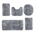 thumbnail image 2 of Dvkptbk Mixed Colors Bath Mats 5 Set Bathroom Rugs For 5 Pcs Toilet Mats Universal Soft Comfortable Water Absorption Non-Slip Thick Machine Washable Easy Dry Dark Color, 2 of 8