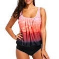 thumbnail image 2 of Women Tankini Swimsuit Tummy Control Top With Shorts Two Piece Bathing Suit, 2 of 6