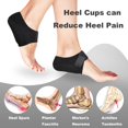 thumbnail image 2 of ZLight Protecteurs de Talon Coussinets de Talon en Gel Manchons de Talons Ajustables Lavables Réutilisables Coussinets de Talon Hommes Femmes Noir, 2 of 6