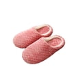thumbnail image 1 of LUXUR Womens Slipper Cozy Clogs Slippers Fluffy Slides Solid Color Home Shoes Unisex Warm Shoe Red 9-10, 1 of 3