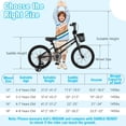 thumbnail image 3 of Costway Vélo pour Enfant 16 Pouces avec Roues Stabilisatrices, Guidon et Selle Réglables, Frein à Main, Noir, 3 of 10