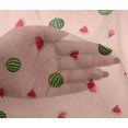 thumbnail image 4 of oneOone Viscose Chiffon Fabric Watermelon Fruit Print Fabric by The Yard 42 Inch Wide, 4 of 4