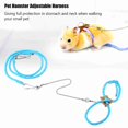 thumbnail image 3 of Rat Harness, Hamster Harness, Adjustable Small Rat Mouse Training Leash with Finder Bell Guinea Pig Harness Hamster Rope Harness Animal Harness for Pet Hamster Car, 3 of 7