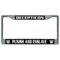 thumbnail image 1 of Decepticon Cadre de Plaque d'Immatriculation Chromé Punish And Enslave, 1 of 1