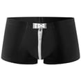 thumbnail image 1 of FhsagQ Underwear Men's Underwear with Pouch Mens Low Rise Briefs Ice Thread Underpants Fashion Ride up Underwear Pant Men's Underwear with Pouch 4Xl Comfortsoft Black XXL, 1 of 6
