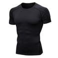 thumbnail image 1 of Yuyuzo Mens T-Shirts Short Sleeve Workout Gym Quick Drying Sports Base Layer Athletic Compression Shirts, 1 of 3