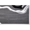 thumbnail image 2 of Ladole Rugs Calvin Grey Black Abstract Polypropylene Area Rug, 2 of 6