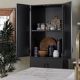 thumbnail image 3 of Armoire de rangement à 4 portes Mainstays de 72 po, blanc, 3 of 8