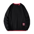 thumbnail image 4 of Men's Loose Fit Casual Long Sleeve Round Neck 2 In 1 Layering Sweater for Spring and Autumn Seasons, 4 of 4