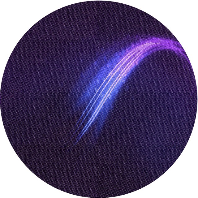 Ahgly Company Tapis Rond Lavable en Machine Intérieur Transitionnel Violet Profond, 6 Pieds Rond