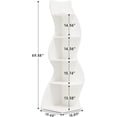 thumbnail image 2 of Tribesigns 5-Tier Corner Shelf, Modern Wall Corner Bookshelf, Stylish Corner Small Bookcase Display Storage Rack with Unique Shape for Living Room, Home Office, 2 of 5