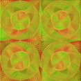 thumbnail image 1 of Ahgly Tapis d'Intérieur Lavable en Machine Carré Vert Caméléon, 5 Pieds Carré, 1 of 7