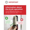 thumbnail image 4 of Mechanical Keyless Combination Latch Door Lock with Double Keypads for Gates, Fences, Windows - No Battery No Power Needed (Oil Rubbed Bronze) - Not a Deadbolt, 4 of 5