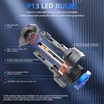 thumbnail image 4 of Amdohai 9005/HB3 LED Headlight Bulbs IP68 Waterproof Car LED Headlight Bulbs 6000K 600W 80000LM Bright LED Headlights, 2PCS, 4 of 8