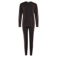thumbnail image 3 of Thermal Underwear for Men Solid Fleece Lined Base Layer Set for Cold Weather, 3 of 7