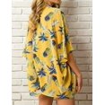 thumbnail image 3 of Kimono en Mousseline à Fleurs pour Femmes, Cardigan de Plage, Couvre-Maillot de Bain, Robe Courte, 3 of 5