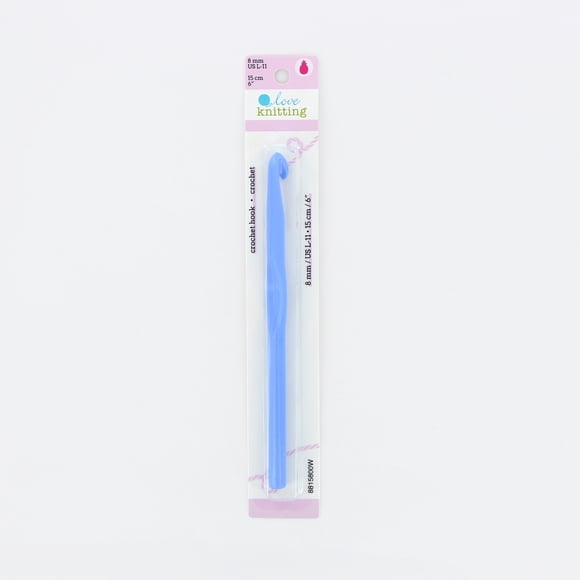 LOVE KNITTING Crochet Hook, ABS Plastic, 15 cm (6"), 8 mm (US L-11)