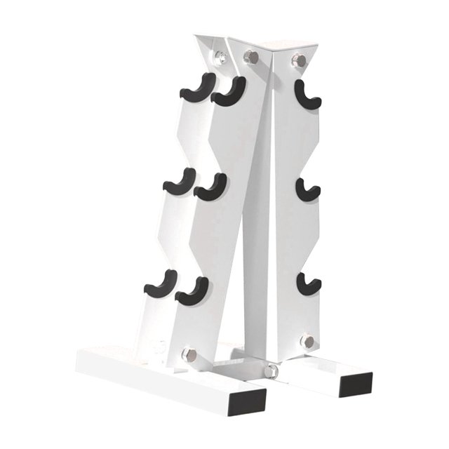Baohd Support d'Haltères Support d'Haltères Robuste Petit 5 Niveaux de Force pour Entraînement Étage Bureau 3 Étages 31x28x44cm