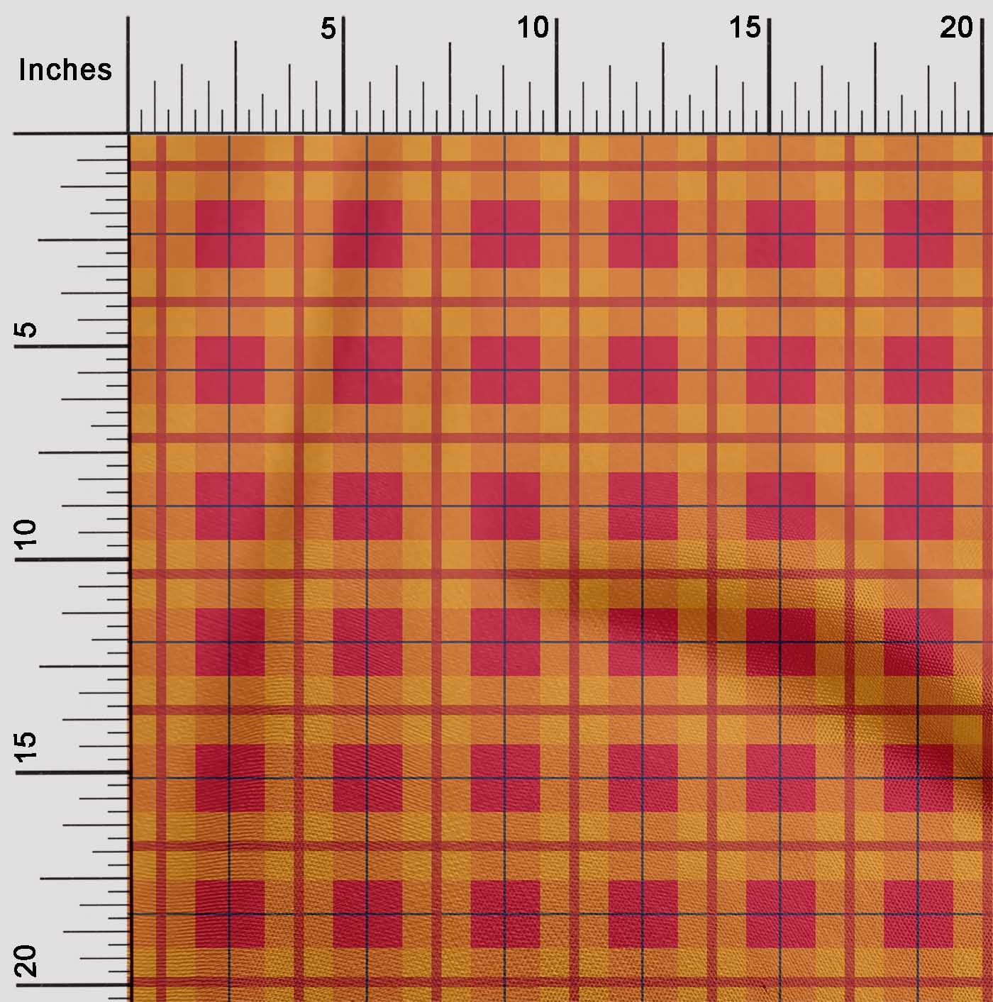 oneOone Cotton Silk Fabric Madras Check Printed Craft Fabric BTY 42 Inch Wide