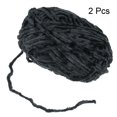 thumbnail image 3 of Unique Bargains 2 Pelotes Fil Velours Fil Chenille 87,49 Verges Polyester Fil Doux pour Couverture 2 Pcs Noir, 3 of 7