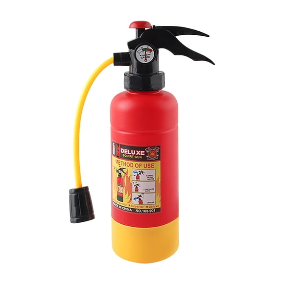 Jindong Summer Children's Cartoon Pull Out Fire Extinguisher Water Plastic Children's Novelty and Interesting Shape Water Toys Summer Water Children's Present
