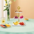 thumbnail image 5 of Rvkxad 3-Tier Cupcake Stand, Rectangular Plastic Serving Tray for Parties and Events, Tiered Dessert Display, Cake Stand, 5 of 5