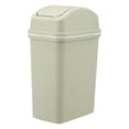 thumbnail image 1 of Aidoshy Trash Can,Household Garbage Cans Living Room Kitchen Seam Thickened Shaking Lid Press Large Capacity Plastic Cream Wind With Lid Garbage Cans, 1 of 1