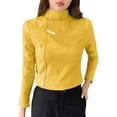 thumbnail image 1 of Womens Double Sided Fleece Top Ultra Soft Warm Long Sleeve Base Layer Fitted Stretch for Essential Fall Winter Thermal Wear, 1 of 6