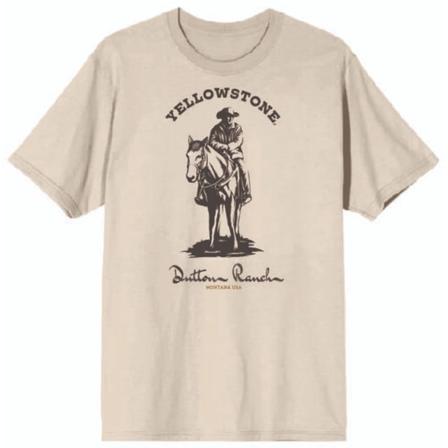 T-Shirt Beige Portrait du Ranch Yellowstone