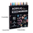 thumbnail image 3 of TIELUTT 2.5ml Marker Set Rich Colors Smooth Ink for Projects Durable Tips Portable Pens under 10 Planner Pens No Fine Point Ink Well Liner Thick Pens Antique Brass Ink Wells, 3 of 7