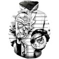 thumbnail image 1 of Rick Morty Chandail Imprimé 3D Manches Longues Chandail en Molleton Uniforme de Baseball Chandail, 1 of 2