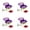 Purple 4Packs, variant on Aquarium Leaves Decoration For Creating Natural Habitat Spawning Breeding Environment Suitable Small Large Tanks, 7.5 cm, Purple 2Packs