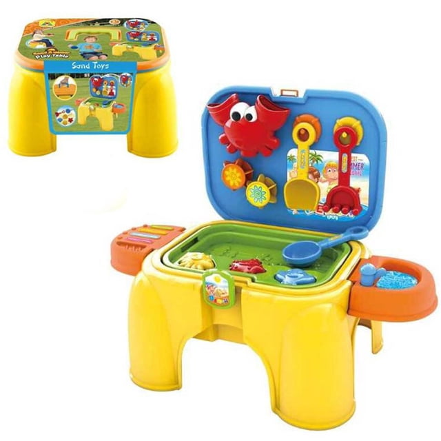 Table de Sable pour Enfants Table de Plage pour Sable et Eau pour Enfants Table d'Activités pour Bac à Sable Table Sensorielle Jouets de Plage