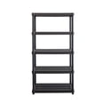 thumbnail image 3 of Ramtuff Black Plastic Shelving System with 5 Storage Levels, 18'‘ x 36’' x 73'', 3 of 5