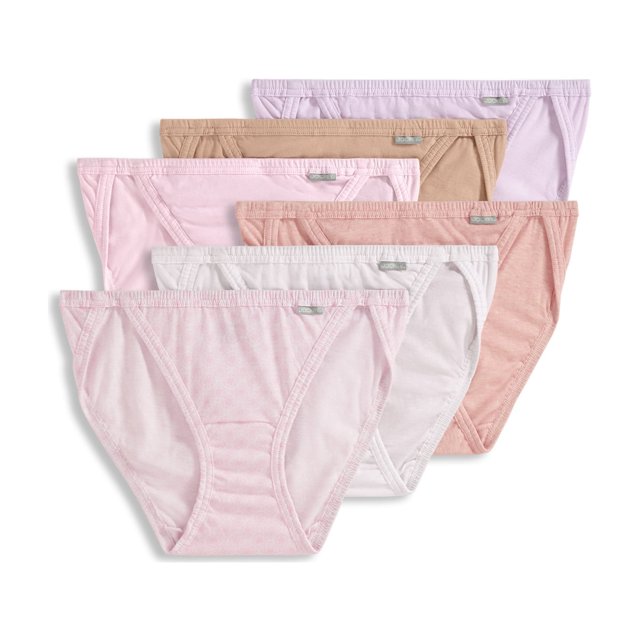 Jockey Culotte String Bikini Elance pour Femmes en Coton 100 % - Lot de 6