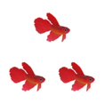 thumbnail image 4 of Thinsony Magnifiquement Conçu Simulation Artificielle Lumineuse Poissons Rouges pour les Aquariums Bronzage Rouge 3Set, 4 of 6