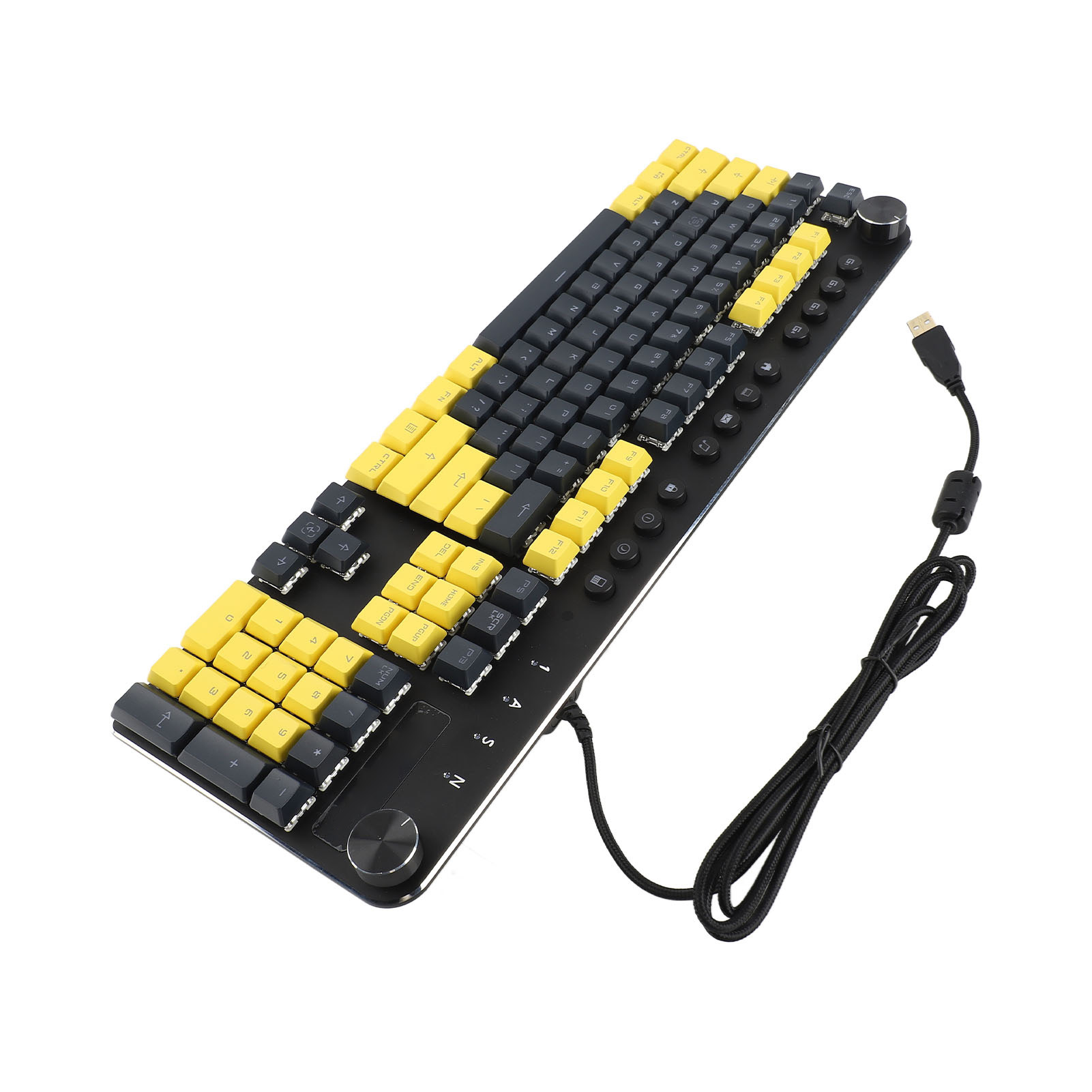 Wired Keyboard, Stable Data Transmission Mechanical Keyboard  for PC Gamers Linear Action