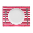 thumbnail image 2 of Fabstyles Broadway Stripe Cotton Placemats Set of 4 Machine Washable Heavyweight Table Mats Perfect for The Kitchen and Dining Table or Outdoor Tables, 2 of 6