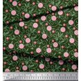 thumbnail image 3 of Soimoi polyester Crepe Fabric Swirls & Floral Artistic Print Sewing Fabric Yard 52 Inch Wide, 3 of 3