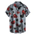 thumbnail image 2 of EGNMCR Chemise à Poche Simple Imprimée de la Saint-Valentin pour Homme, Chemise Décontractée Ample à Poche Imprimée, 2 of 4