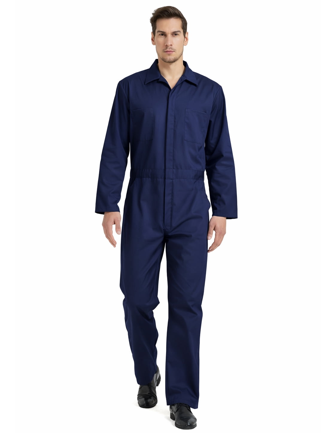 TOPTIE Men's Action Back Coverall with Zipper Pockets, Mechanic