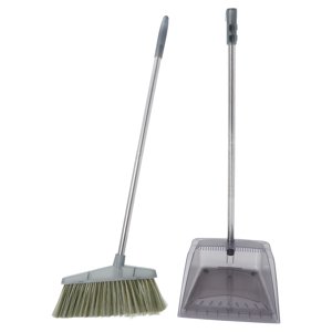 1 Ensemble de balais et de dustpans avec longue poignée balais, balais de doudpan et dust pans pour la maison balais balais intérieur et dushpans ensemble