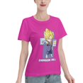 thumbnail image 2 of Women's Basic Short Sleeve T-Shirt Super Saiyan, 2 of 6
