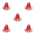 thumbnail image 1 of mmirethe Scarves Lightweight Portable With Elegant Floral Patterns For Versatile Styling Gifts red 5Set, 1 of 6