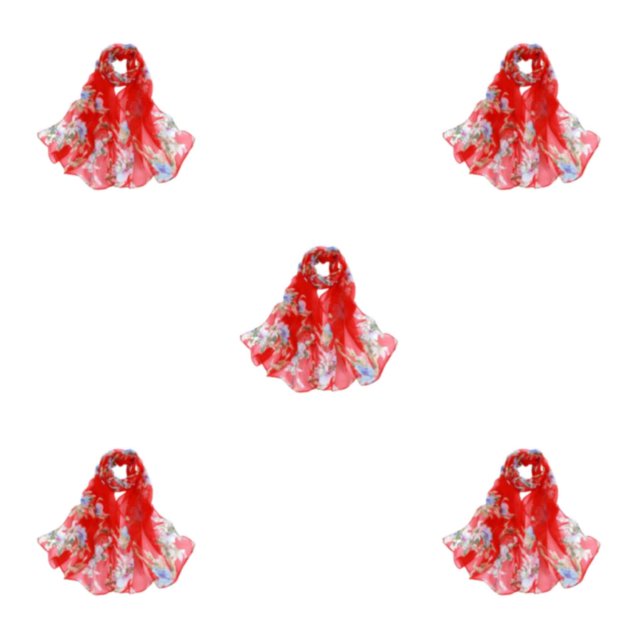 mmirethe Scarves Lightweight Portable With Elegant Floral Patterns For Versatile Styling Gifts red 5Set