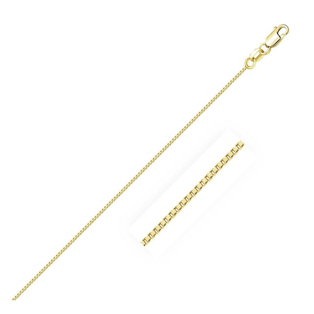 Chaîne Boîte en Or Jaune 18k 0,6 mm 18 Po