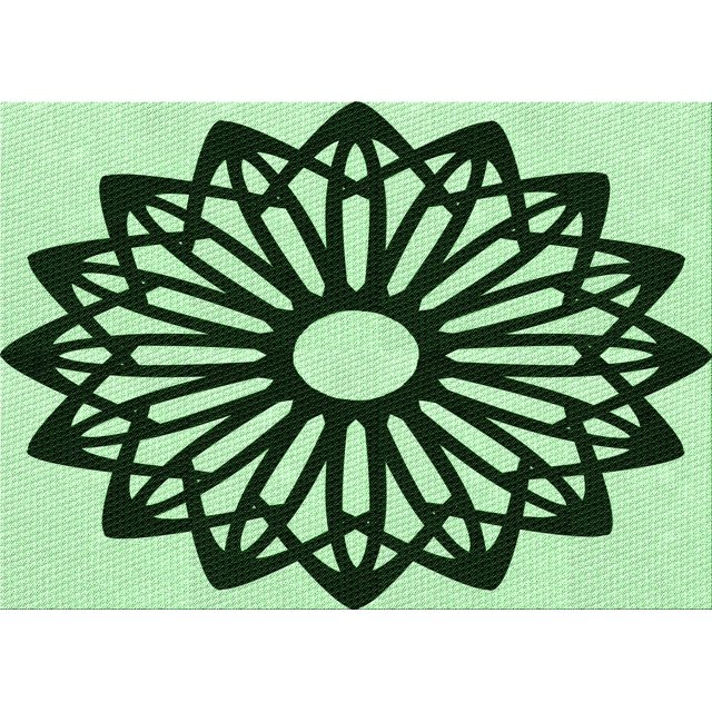 Ahgly Tapis Rectangulaire Lavable en Machine Intérieur Transitionnel Vert Forêt Foncé, 8 Pieds x 10 Pieds
