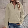 thumbnail image 2 of Timegard Veste pour Femmes à Fermeture Éclair Complète Manches Longues Confort Automne Hiver Décontractée Ouverte devant Manteau, 2 of 6