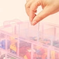thumbnail image 4 of EIGTHTAIL Casewin 3 Tier Blue Transparent Plastic Stackable Storage Box - Adjustable Compartment Slots - Max 30 Compartments - Container for Storing & Organising Toys  Jewellery  Beads  A, 4 of 9